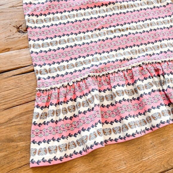 NWT! Matilda Jane 435 Pink Stripe Peplum Open Back Tank, Size 12 - Picture 3 of 4